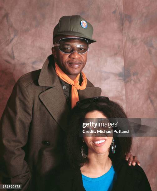 American singer-songwriters Cecil Womack and his wife Linda, of soul and funk duo Womack & Womack, London, 2nd April 1987.