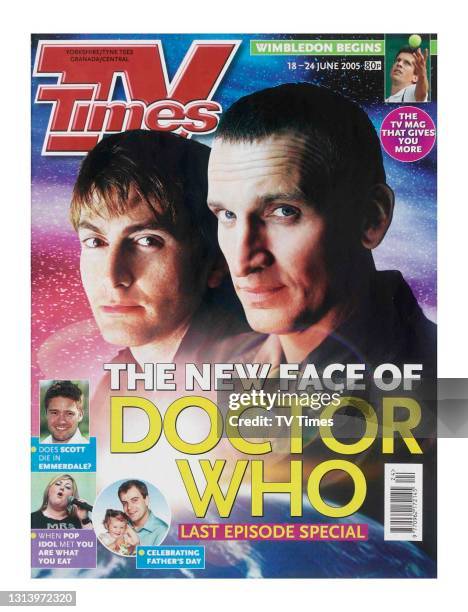 Times cover featuring Christopher Eccleston as Dr. Who, circa 2005.