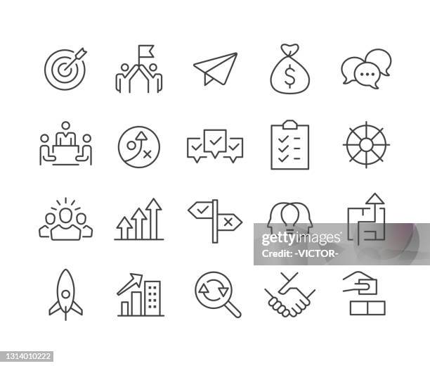 business startup icons - classic line series - paper airplane stock-grafiken, -clipart, -cartoons und -symbole