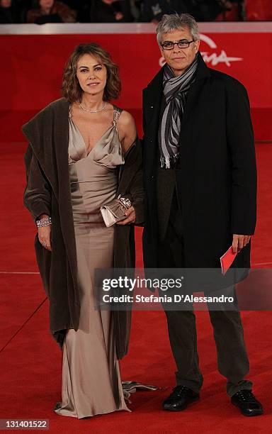 Elena Sofia Ricci and Stefano Mainetti attend "La Kryptonite Nella Borsa" Premiere during 6th International Rome Film Festival on November 2, 2011 in...