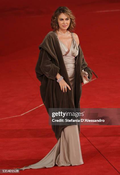 Actress Elena Sofia Ricci attends "La Kryptonite Nella Borsa" Premiere during 6th International Rome Film Festival on November 2, 2011 in Rome, Italy.