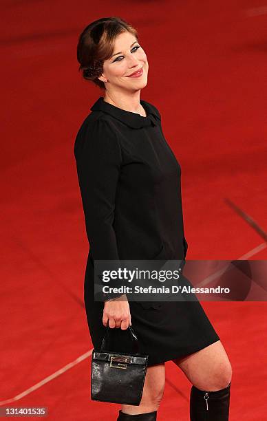 Actress Michela Andreozzi attends "La Kryptonite Nella Borsa" Premiere during 6th International Rome Film Festival on November 2, 2011 in Rome, Italy.