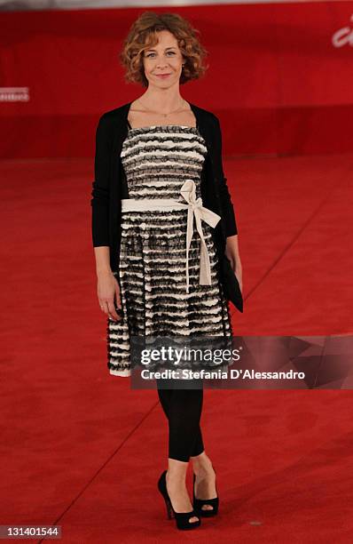 Actress Carlotta Natoli attends "La Kryptonite Nella Borsa" Premiere during 6th International Rome Film Festival on November 2, 2011 in Rome, Italy.