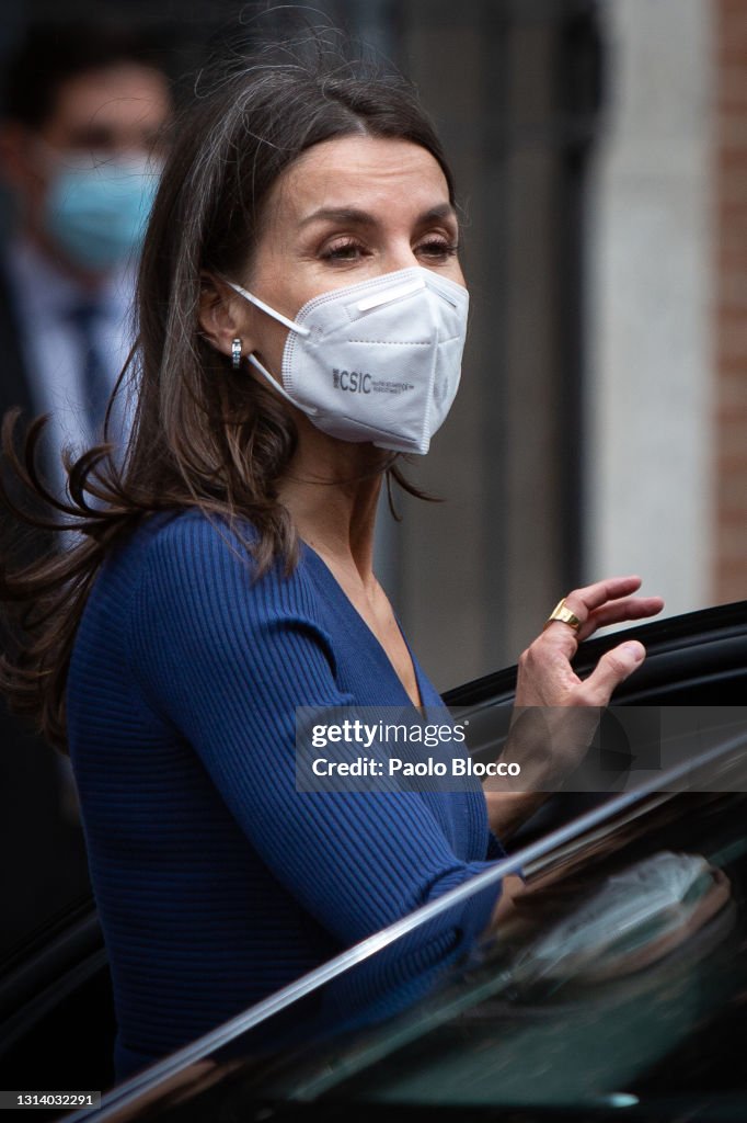Spanish Royals Attend A Visit to The Cervantes Institute For The World Book Day