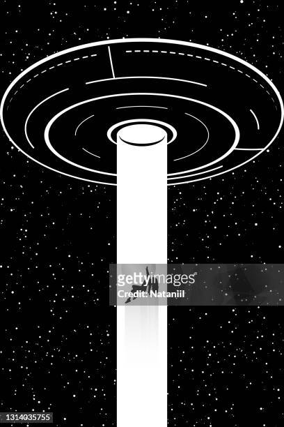 space poster - ufo stock illustrations