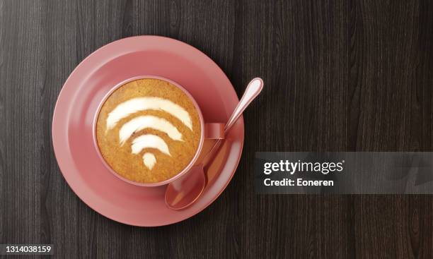 símbolo wifi - restaurant logo fotografías e imágenes de stock