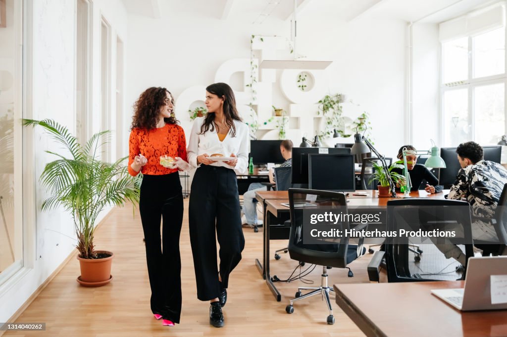 Office Workers Heading For Lunch