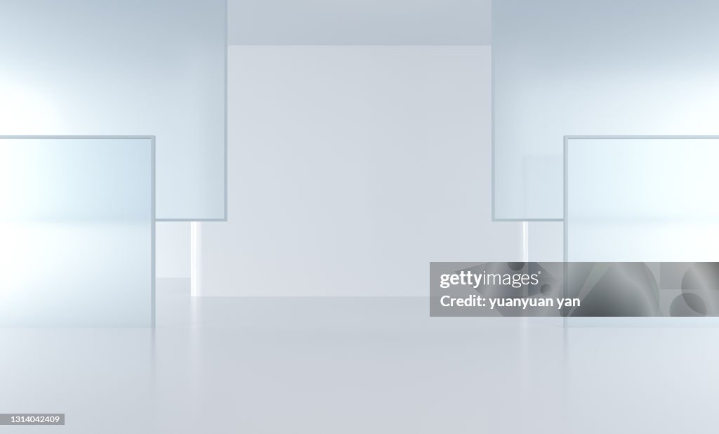 3D rendering exhibition background