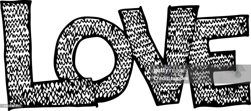 Love Handwritten Lettering Design Text High-Res Vector Graphic - Getty ...