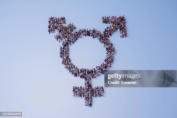 transgender symbool - gender equality stockfoto's en -beelden