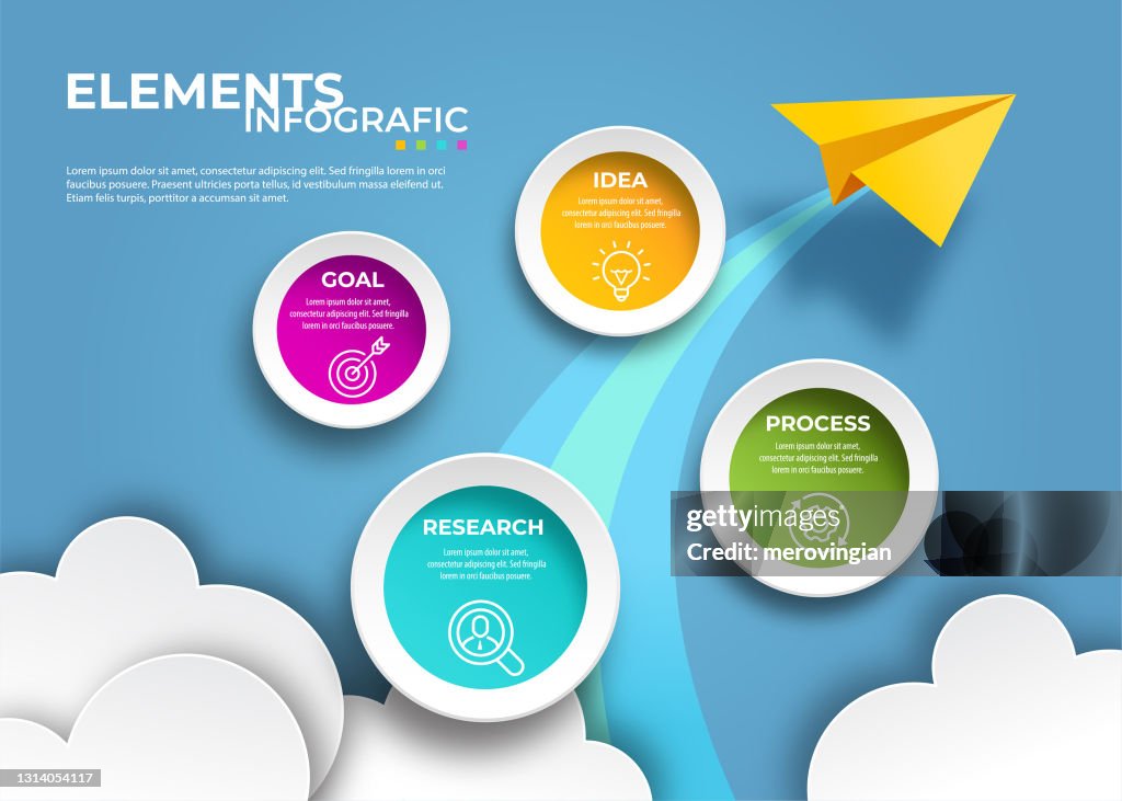 Modern infographic template