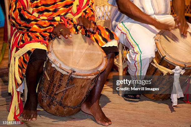 conga drummers in honduras - honduras stock pictures, royalty-free photos & images