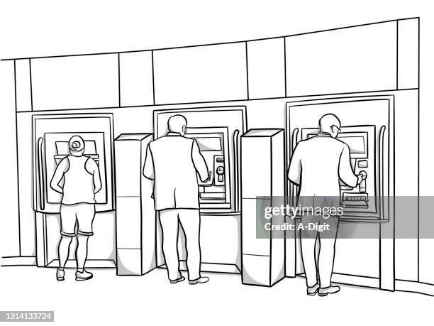 Atm Machine Drawing Photos and Premium High Res Pictures - Getty Images