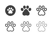 Paw Print Icons - Multi Series