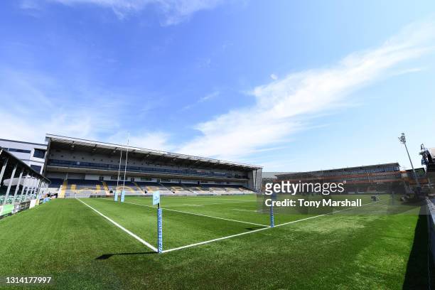 View of Sixways Stadium, home of Worcester Warriors before the Gallagher Premiership Rugby match between Worcester Warriors and Sale at Sixways...