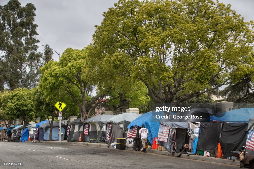 Veteran Homeless Encampment in Westwood