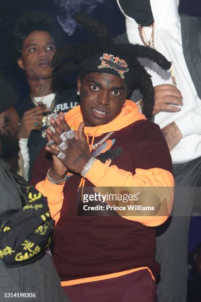 Rapper Kodak Black attends Kodak Black and friends Concert at Cosmopolitan on April 24, 2021 in Atlanta, Georgia.