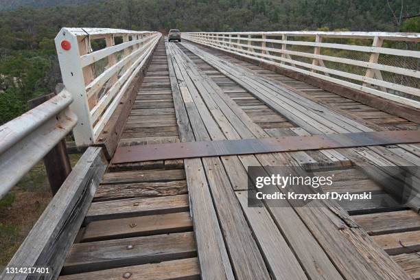 mckillops bridge, snowy river np, australia - 1935 stock pictures, royalty-free photos & images