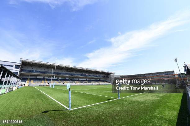 View of Sixways Stadium, home of Worcester Warriors during the Gallagher Premiership Rugby match between Worcester Warriors and Sale at Sixways...