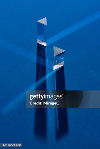 Triangular Prism Refracting Light Beam Triangular Prism Refracting Light Beam