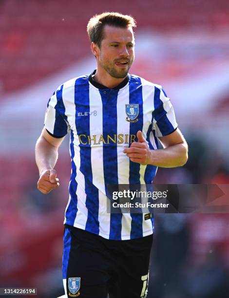 Julian Borner of Sheffield Wednesday in action during the Sky Bet Championship match between Middlesbrough and Sheffield Wednesday at Riverside...