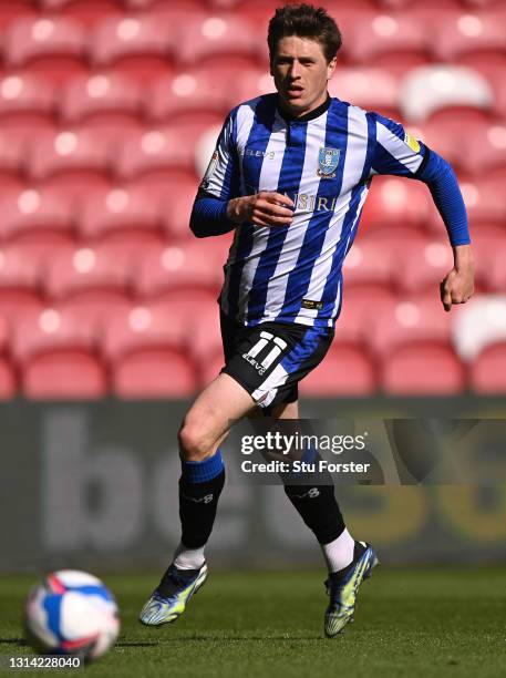 Adam Reach of Sheffield Wednesday in action during the Sky Bet Championship match between Middlesbrough and Sheffield Wednesday at Riverside Stadium...