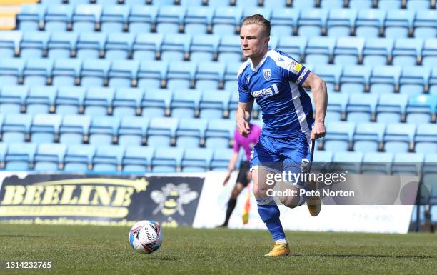 Kyle Dempsey of Gillingham in action during the Sky Bet League One match between Gillingham and Northampton Town at MEMS Priestfield Stadium on April...