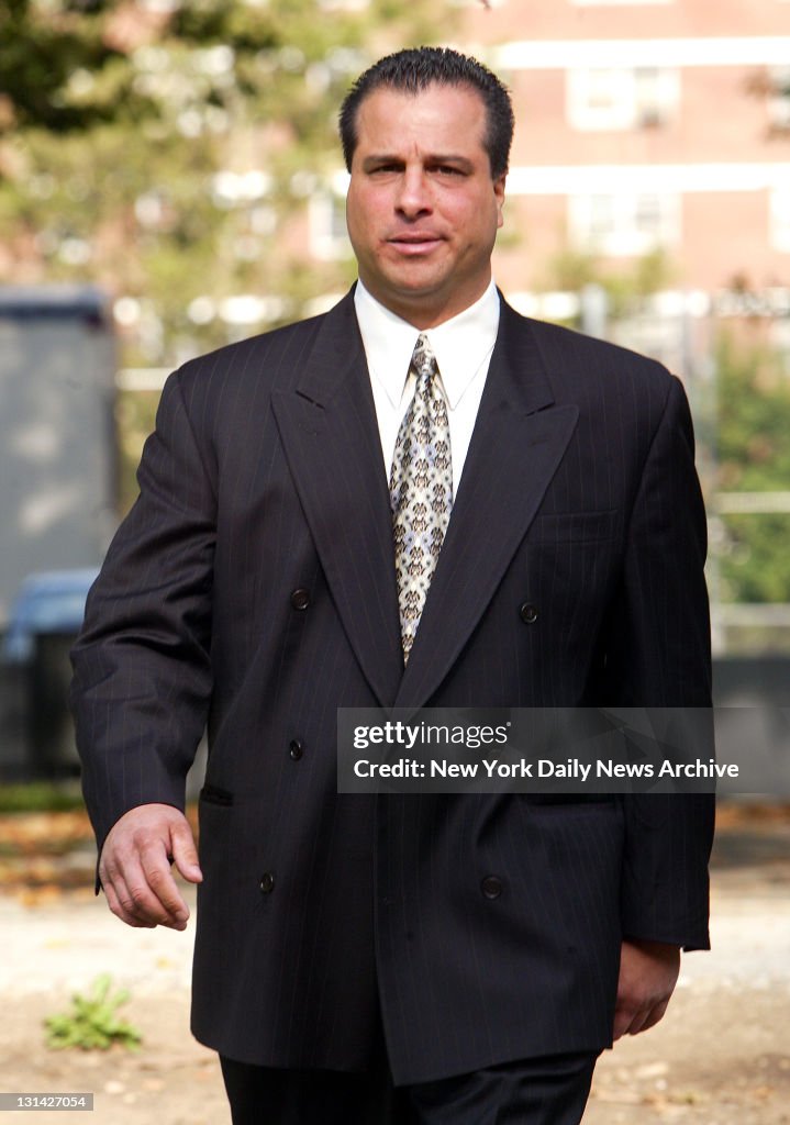 Richard Gotti, Jr. arrive at Brooklyn Federal Court for sentencing.... News Photo Getty Images