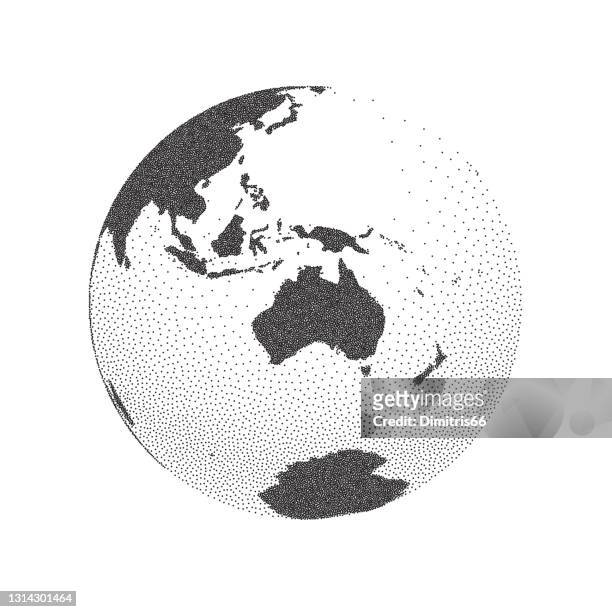 Earth Globe Focusing On Australia High-Res Vector Graphic - Getty Images
