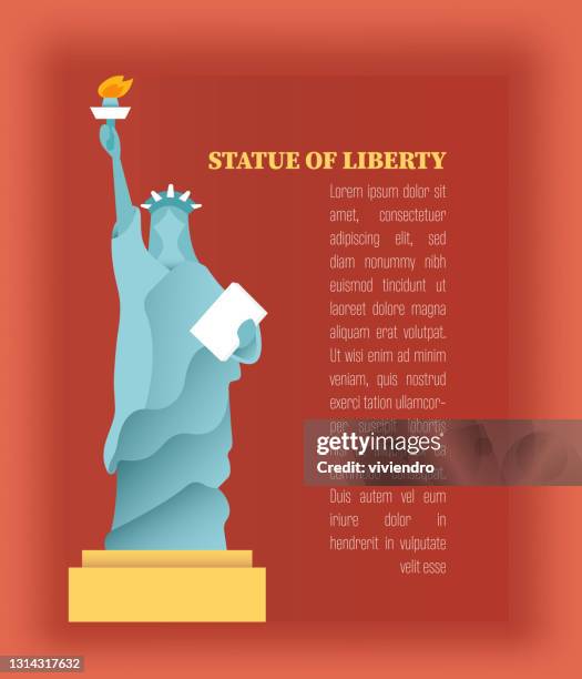 ilustrações, clipart, desenhos animados e ícones de ilustração da estátua da liberdade - statue of liberty cartoon