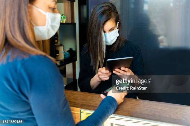 scanning qr code with digital tablet - scanned document stock pictures, royalty-free photos & images