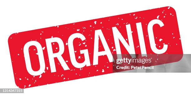 organic - stamp, imprint, seal template. vector stock illustration - rectangle button stock illustrations