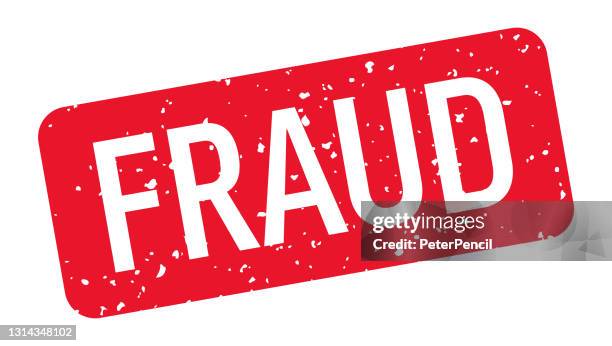 fraud - stamp, imprint, seal template. vector stock illustration - fraud stock illustrations