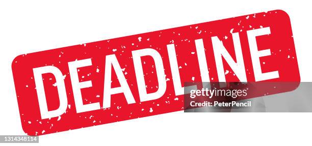 deadline - stamp, imprint, seal template. vector stock illustration - push limit stock illustrations