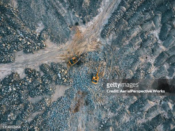 open-pit mine, mining - mining natural resources stock pictures, royalty-free photos & images