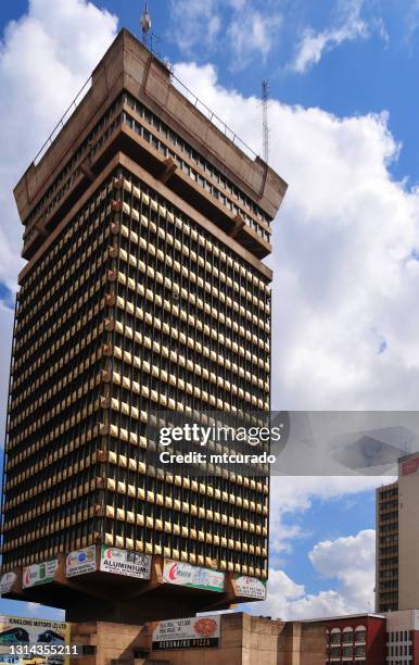 findeco house - jugoslavisk arkitektur i lusaka - zambias högsta byggnad - lusaka bildbanksfoton och bilder