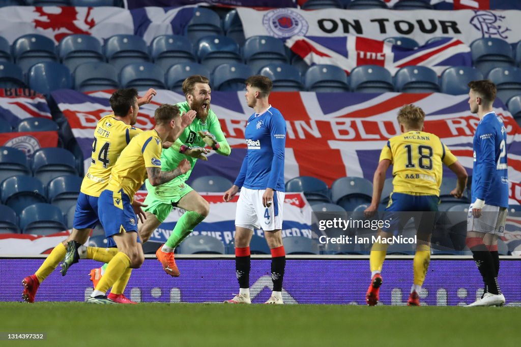 Rangers v St Johnstone - William Hill Scottish Cup