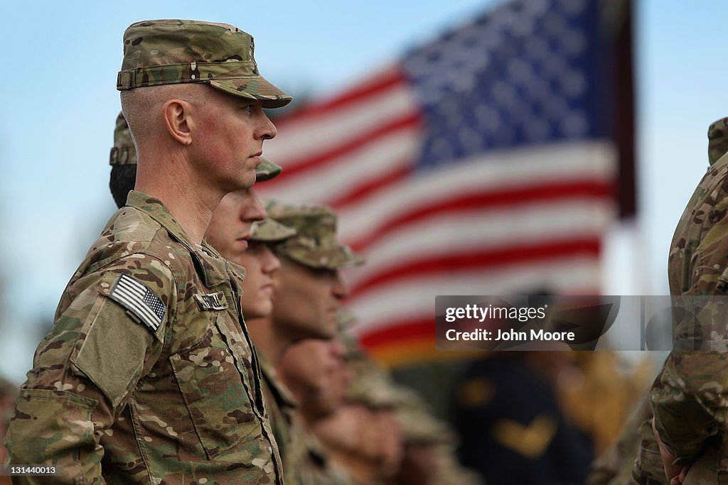 Fort Carson Holds Deployment Ceremony For Soldiers Heading To Afghanistan