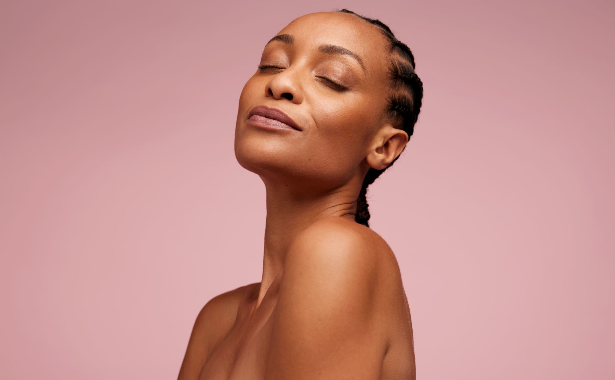Natural Beauty with fresh and clean skin Natural Beauty with fresh and clean skin