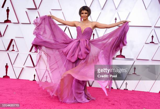 Halle Berry attends the 93rd Annual Academy Awards at Union Station on April 25, 2021 in Los Angeles, California.
