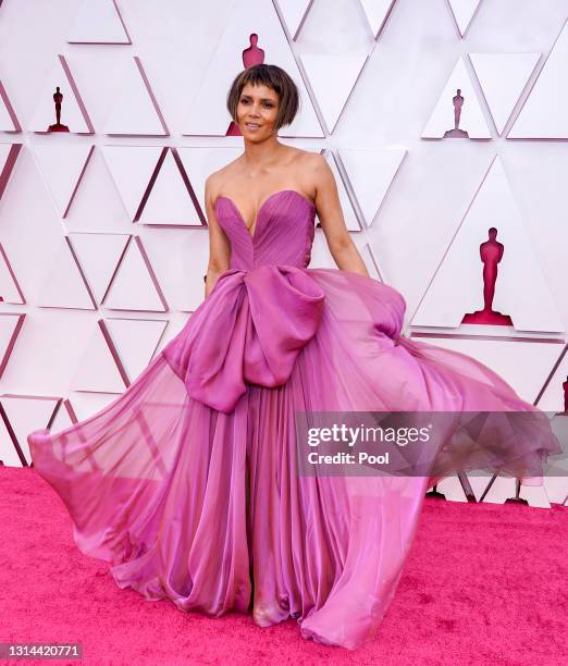 Halle Berry attends the 93rd Annual Academy Awards at Union Station on April 25, 2021 in Los Angeles, California.