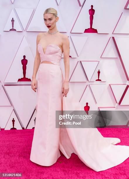 Vanessa Kirby attends the 93rd Annual Academy Awards at Union Station on April 25, 2021 in Los Angeles, California.