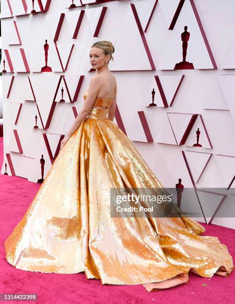 Carey Mulligan attends the 93rd Annual Academy Awards at Union Station on April 25, 2021 in Los Angeles, California.