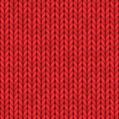 Realistic knit texture, knitted seamless pattern or red wool knitwear ornament