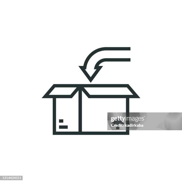 order processing line icon - loading car stock illustrations