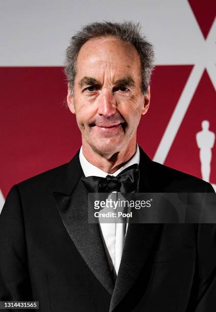 Andrew Jackson arrives at a screening of the Oscars on Monday, April 26, 2021 in London, United Kingdom.
