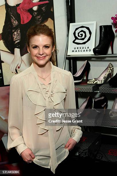 Actress Ashley Bell attends the Access Hollywood "Stuff You Must..." Lounge produced by On 3 Productions at the Sofitel Hotel on January 14, 2011 in...