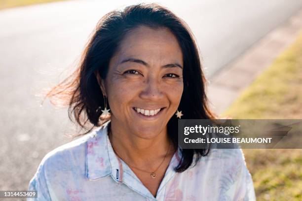 portrait of a japanese woman - australian woman stock pictures, royalty-free photos & images