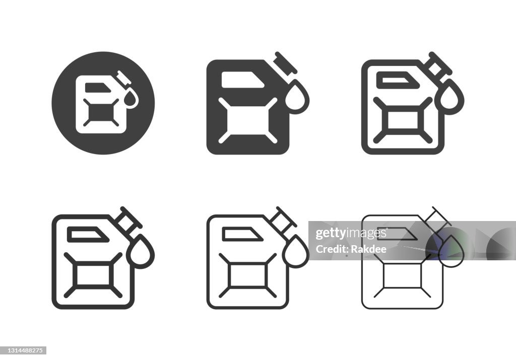 Fuel Storage Tank Icons - Multi Series