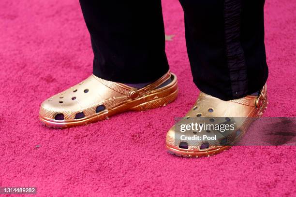 Questlove, shoe detail, attends the 93rd Annual Academy Awards at Union Station on April 25, 2021 in Los Angeles, California.